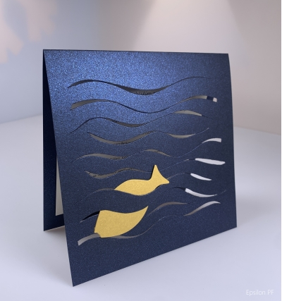 Novoroční přání - Volná zlatá rybka